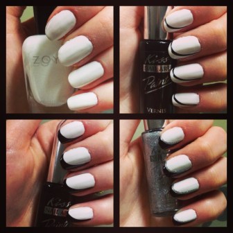 Manicure Monday: Haute Reverse French via The Collaboreight