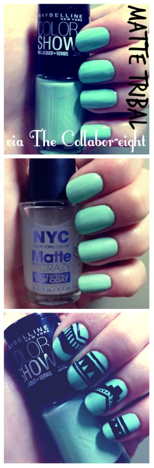 Manicure Monday - Matte Tribal via The Collabor-eight